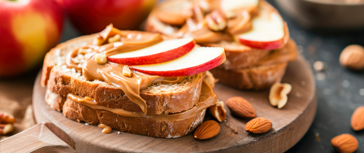 Peanut Butter &amp; Apple Sandwich